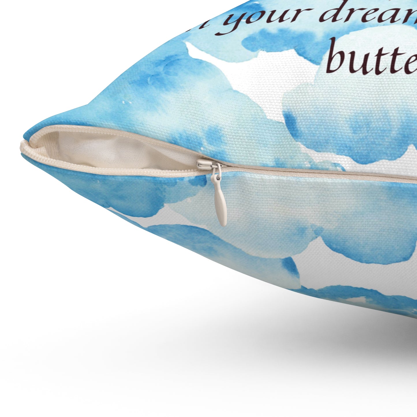 Blue Butterfly Pillow